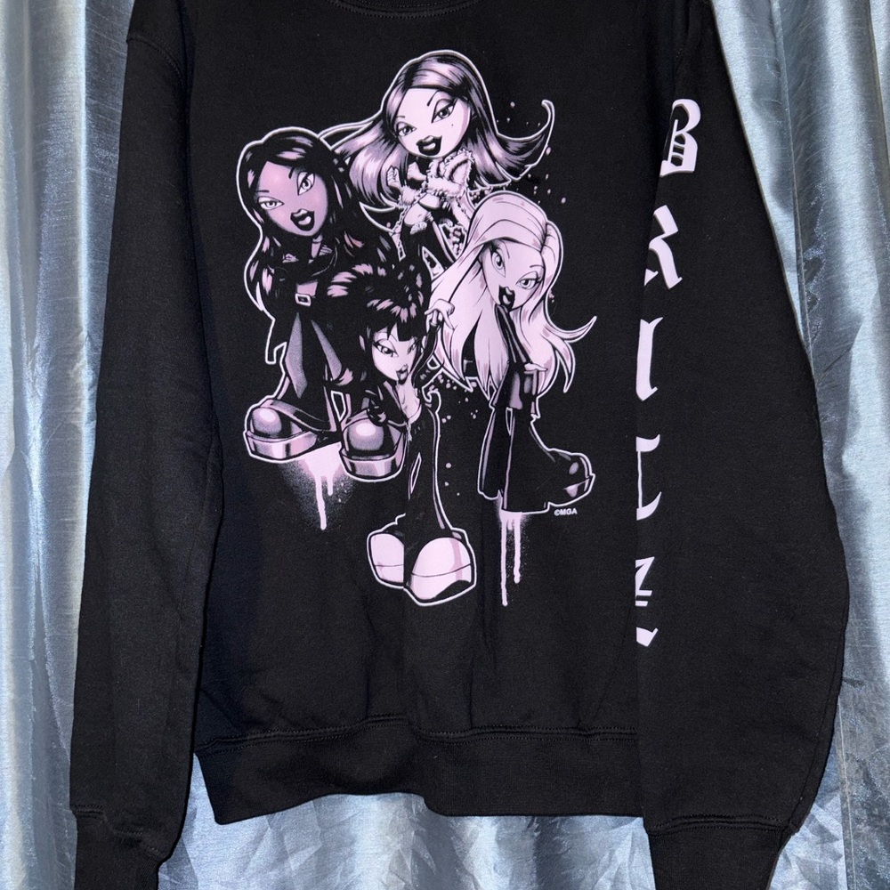 Bratz Black Sweatshirt with Pink Graphic
